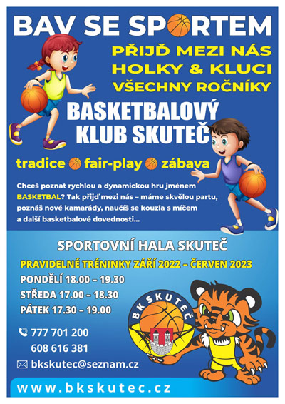 Nábor basketbalistů Skuteč